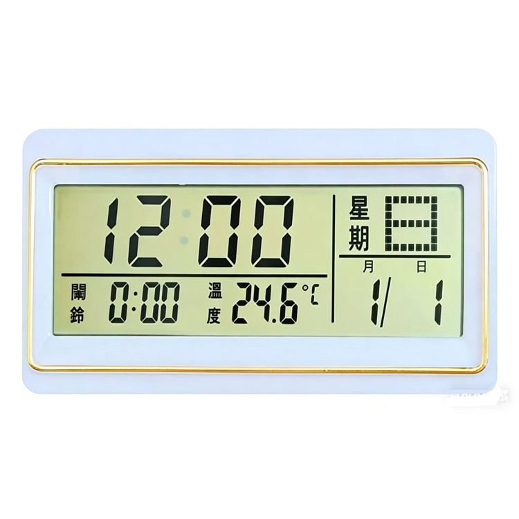 120闹铃款LCD万年历